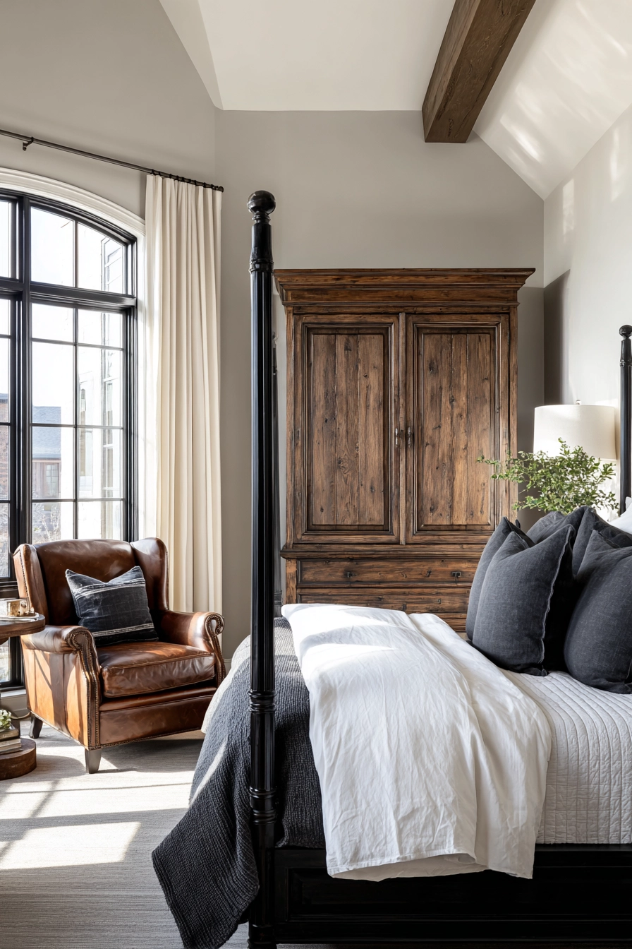 Masculine Farmhouse Bedroom 17