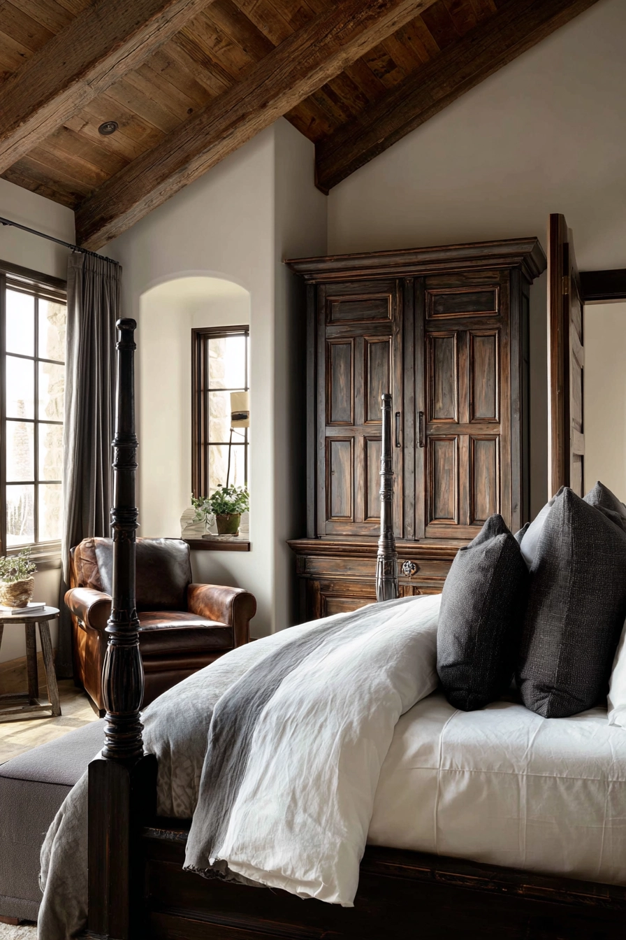 Masculine Farmhouse Bedroom 18