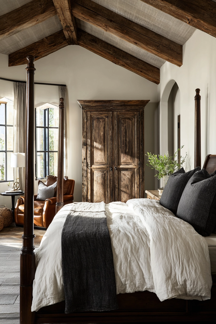 Masculine Farmhouse Bedroom 20
