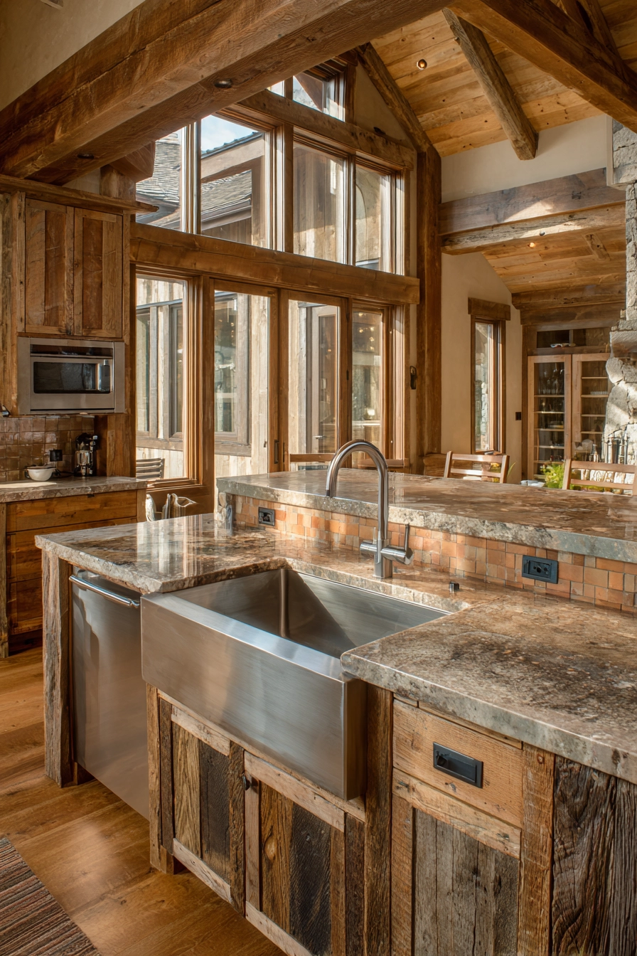 Modern Rustic Kitchen: A Seamless Blend of Warmth and Style