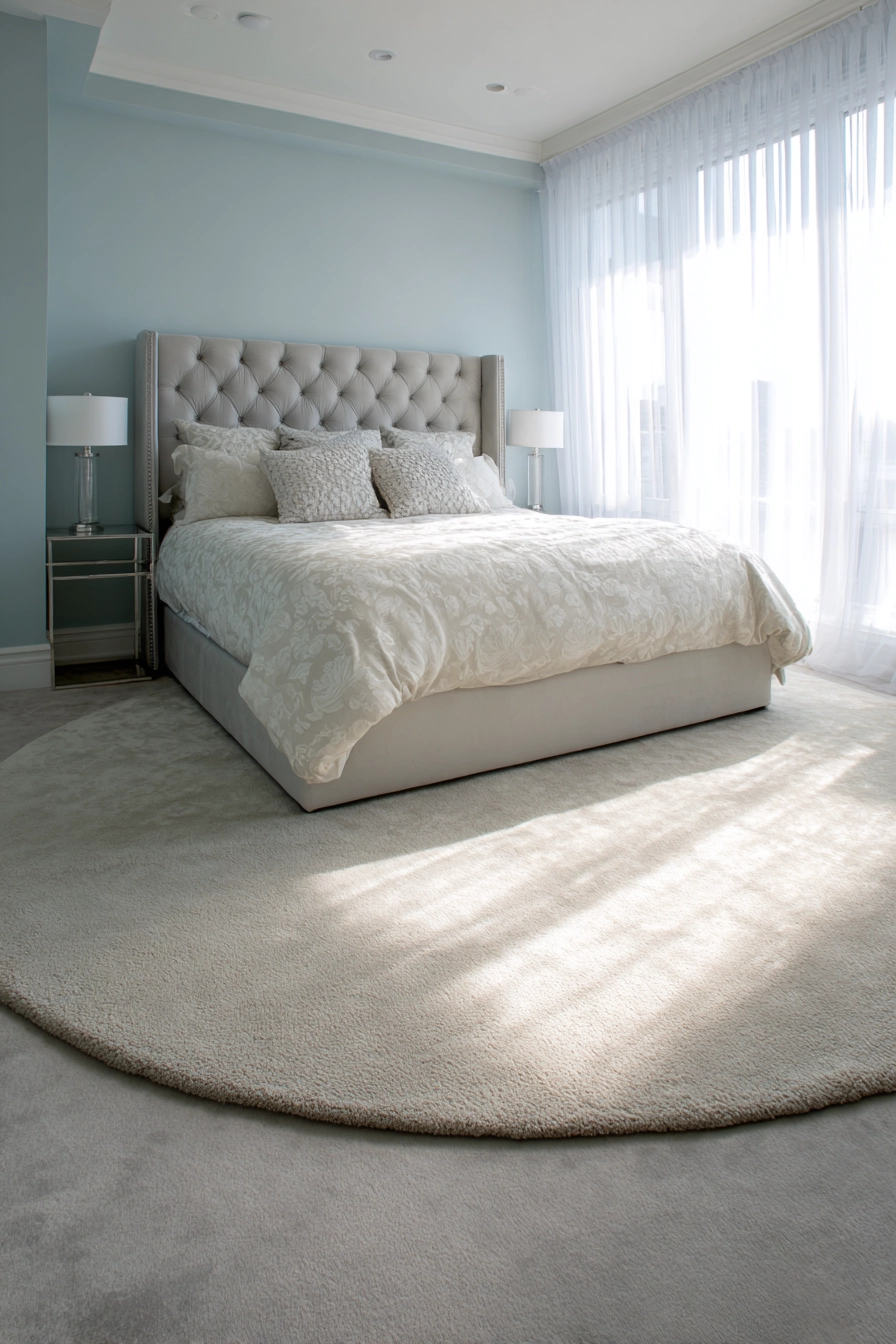 Elevate Your Space: The Allure of Round Carpets in Bedroom Design