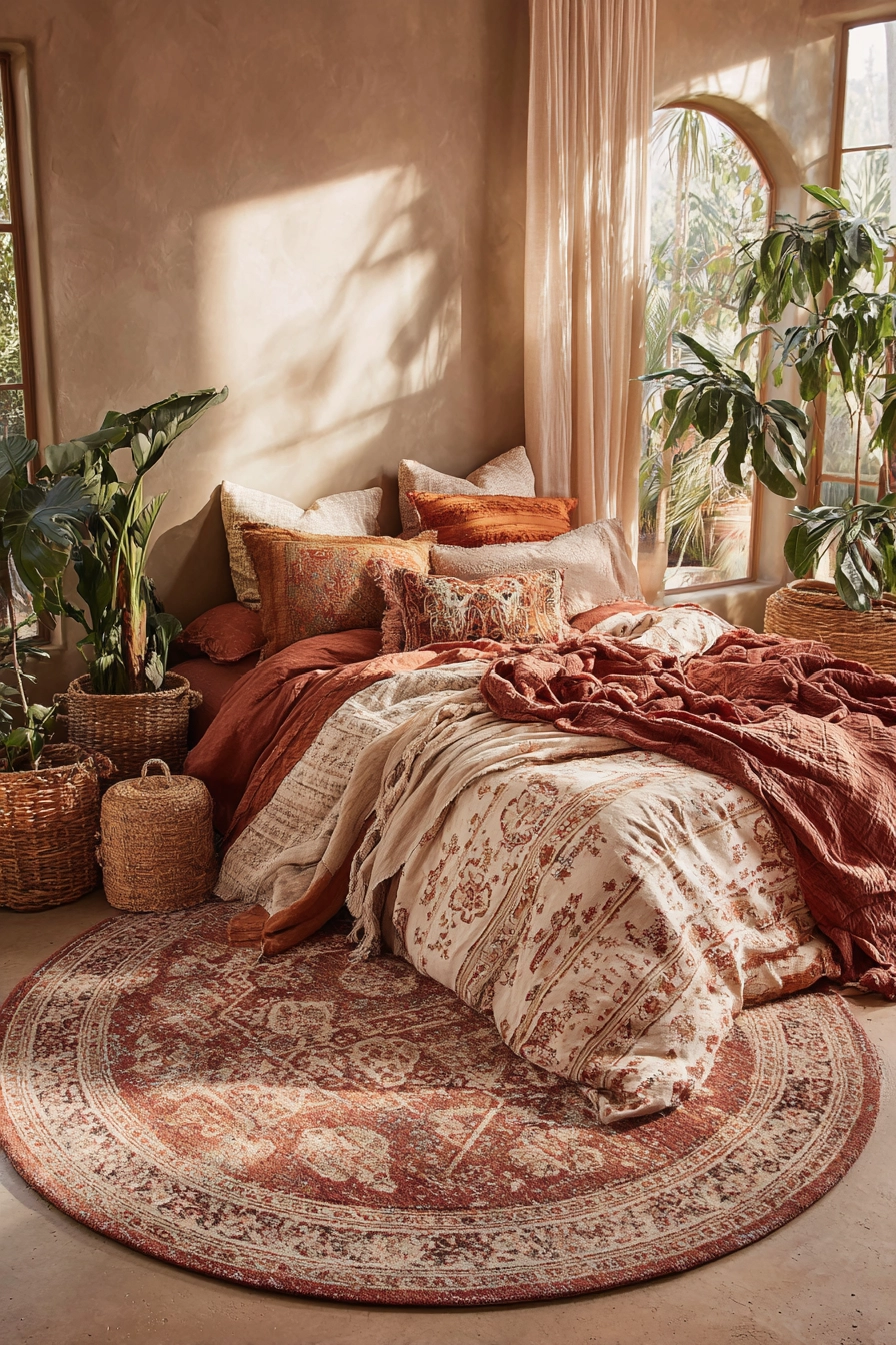 Round Carpet Bedroom 12