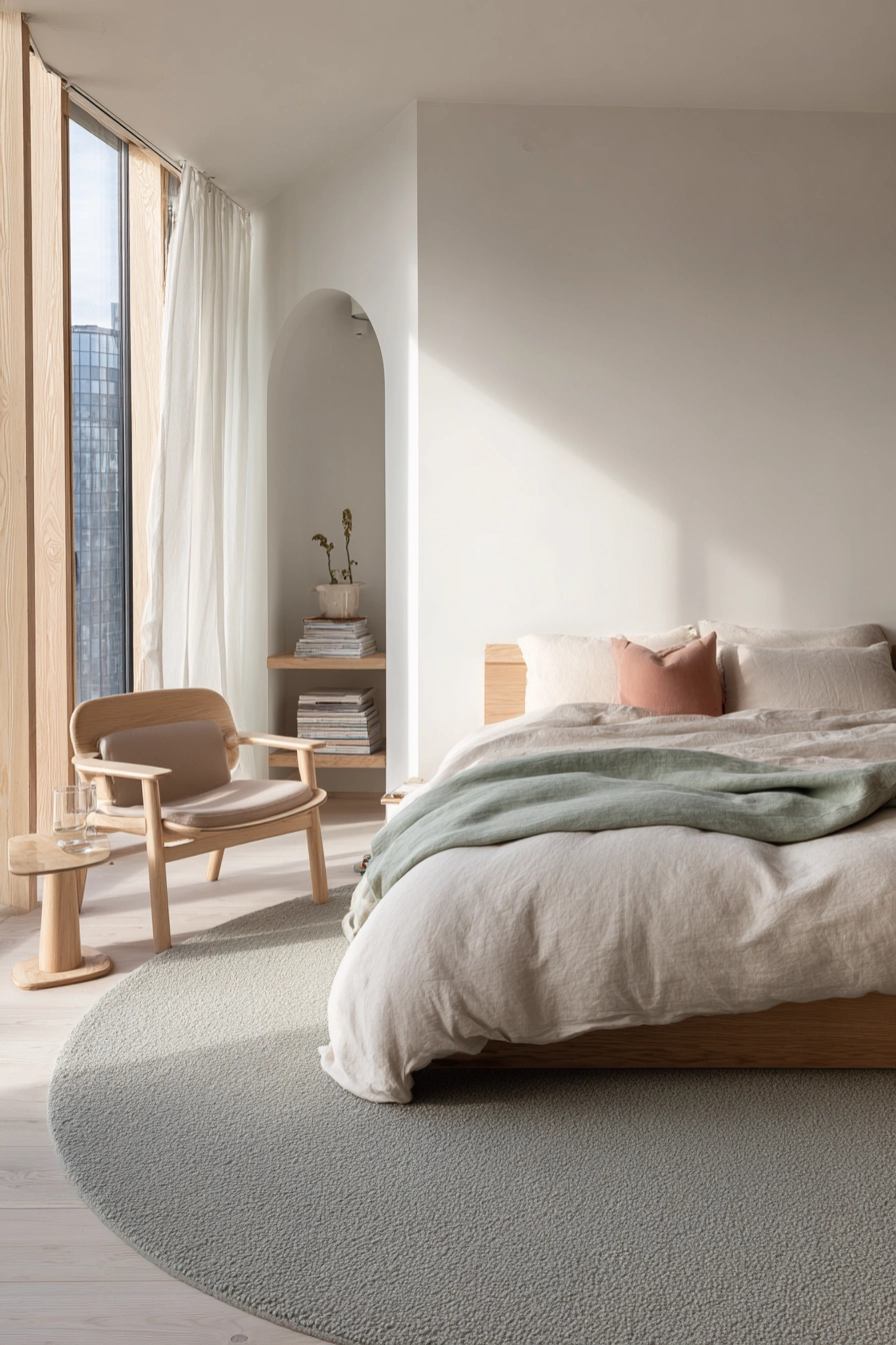 Round Carpet Bedroom 13