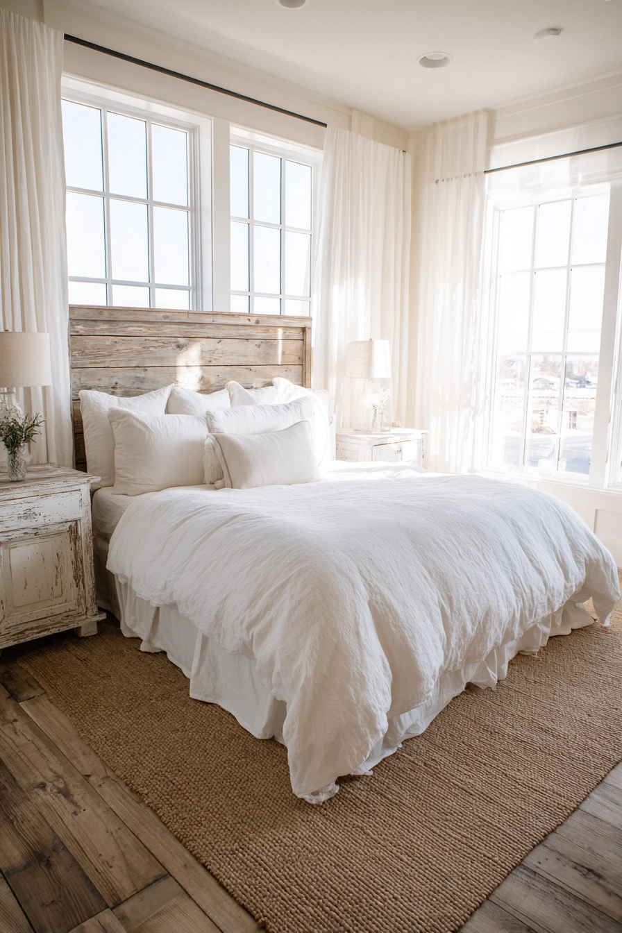 White Farmhouse Bedroom Ideas 2