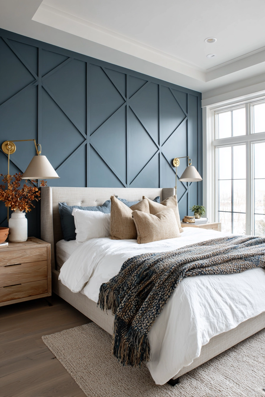 Blue Geometric Accent 12