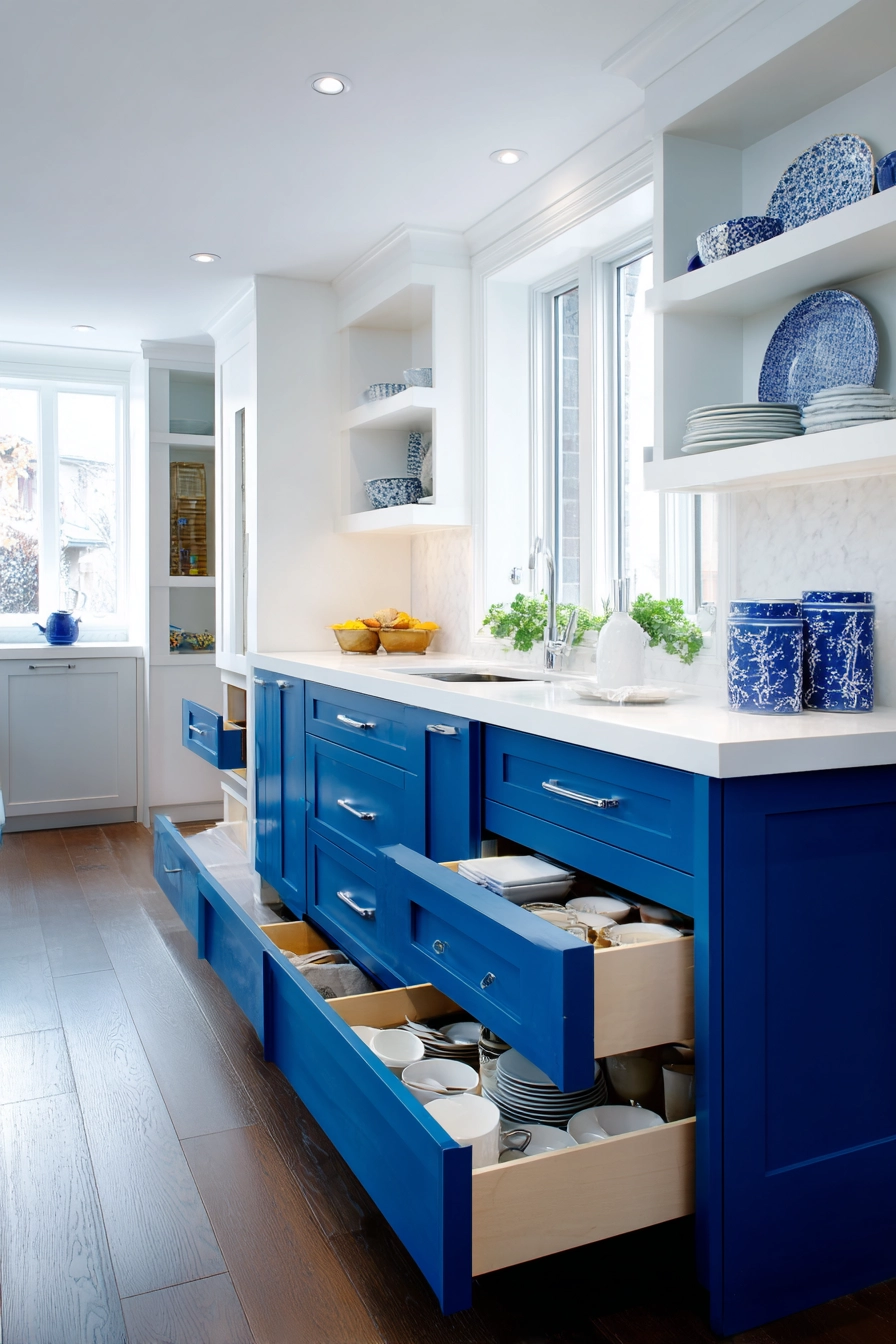 Blue Hidden Storage Solutions 14