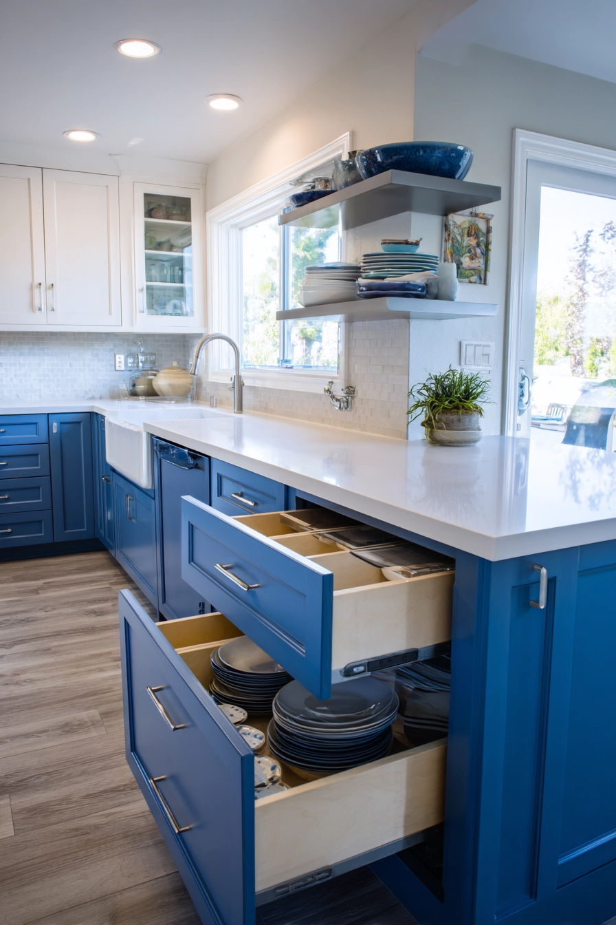Blue Hidden Storage Solutions 16