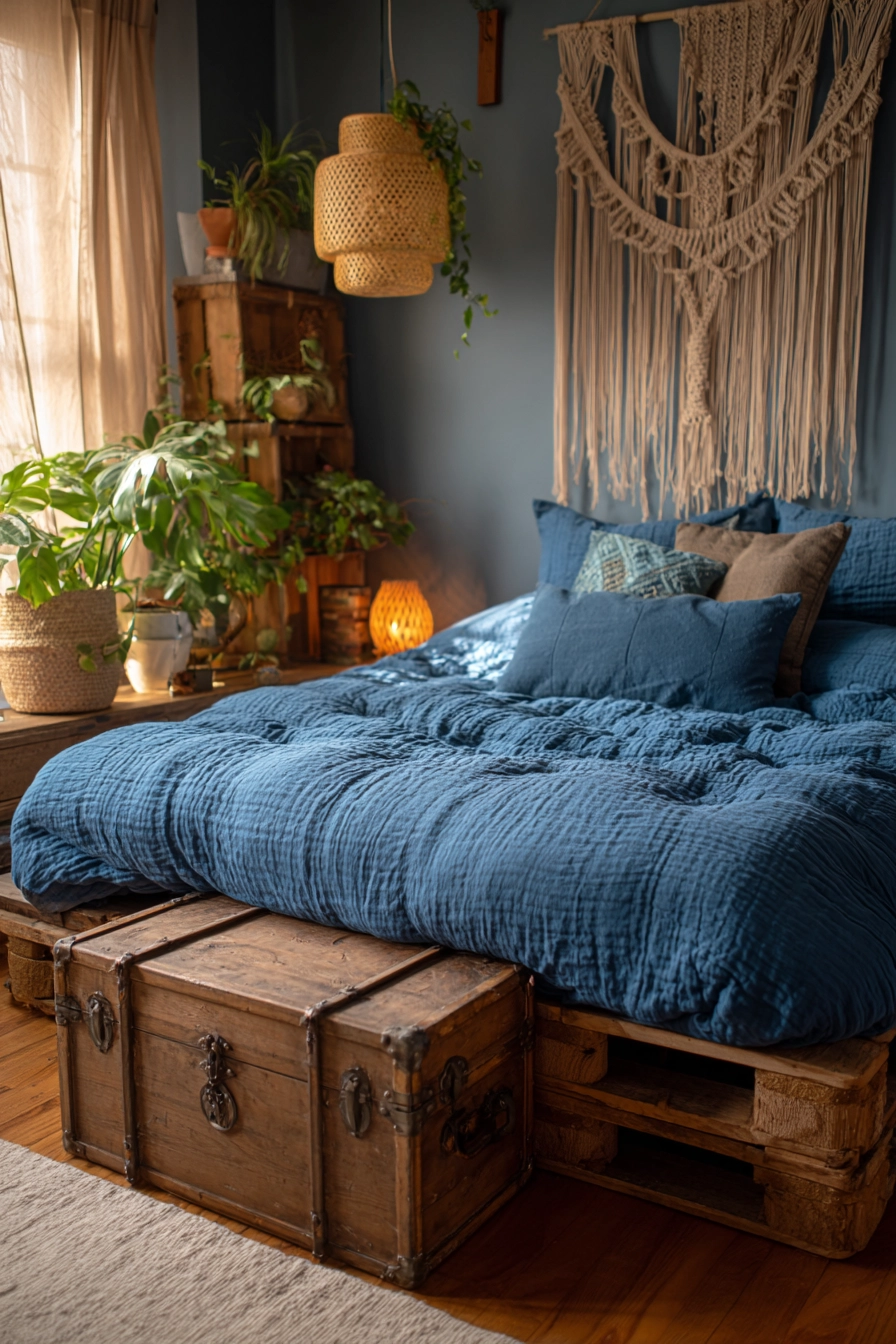 Cozy Blue Bedroom 11