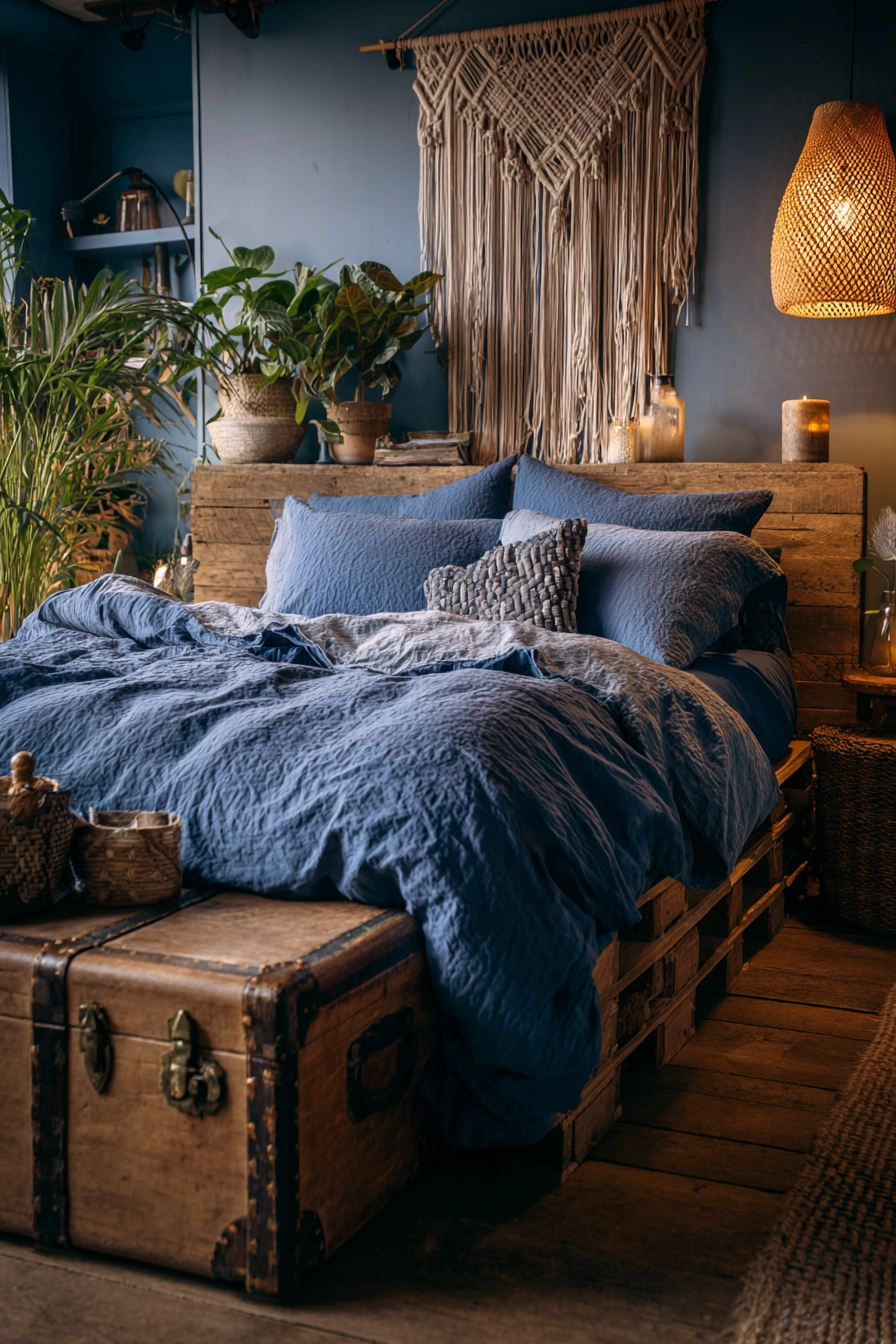 Cozy Blue Bedroom 12