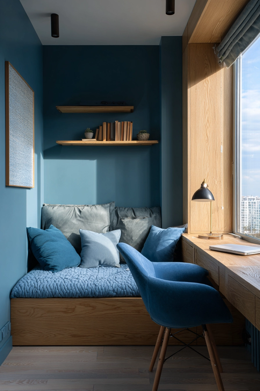 Cozy Blue Bedroom 14