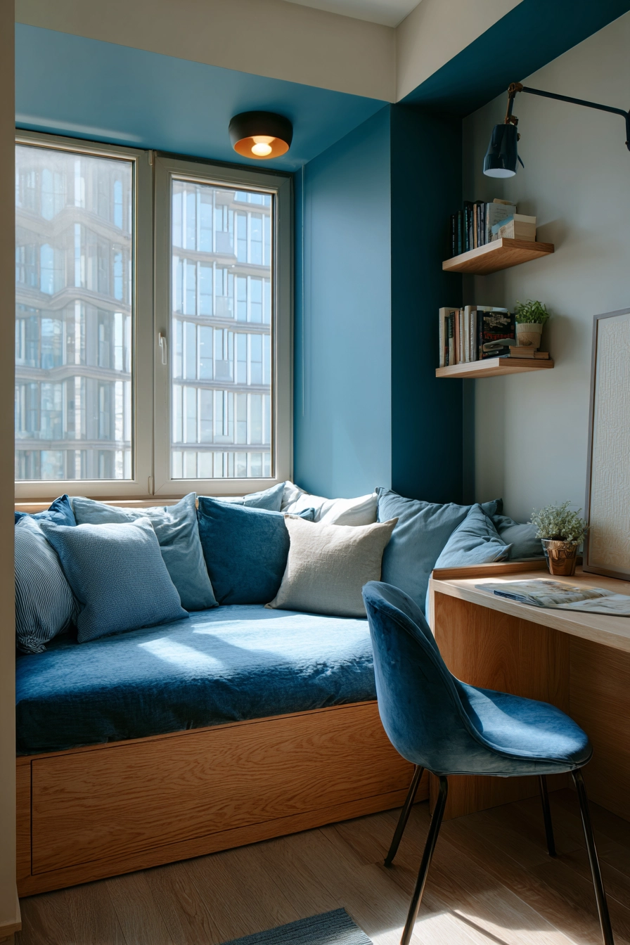 Cozy Blue Bedroom 16