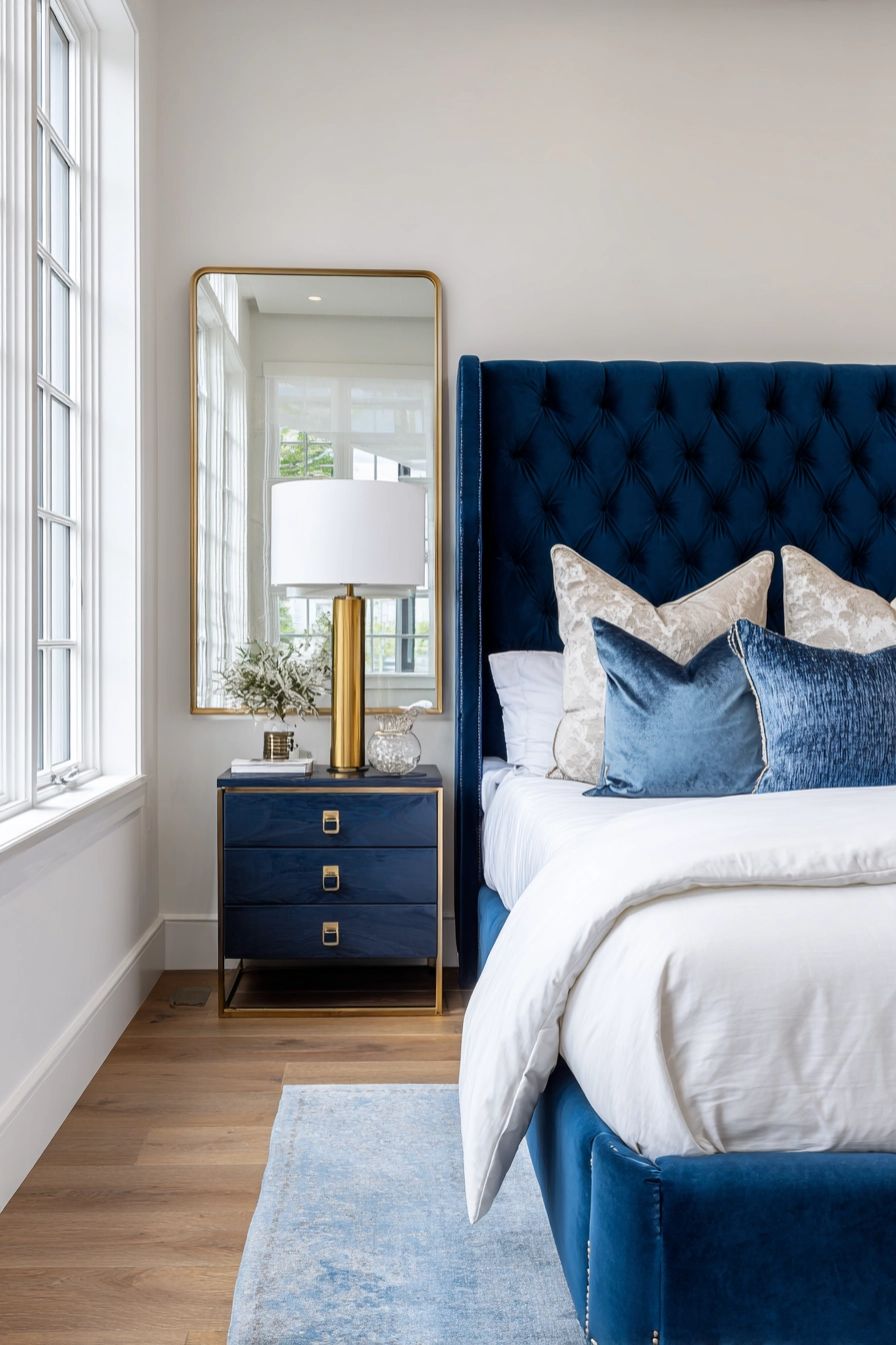Cozy Blue Bedroom 17