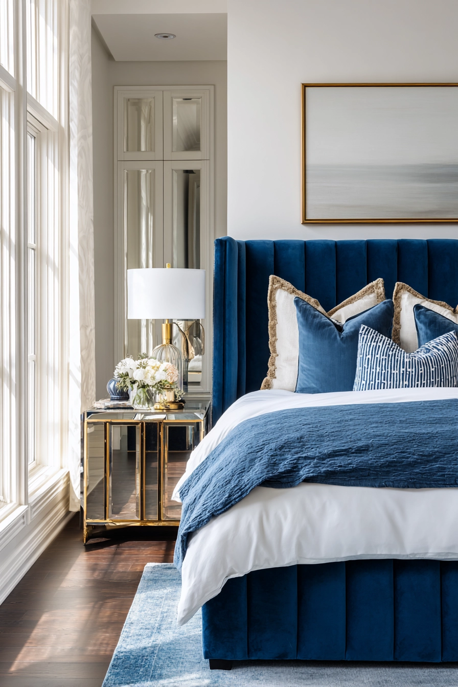 Cozy Blue Bedroom 18