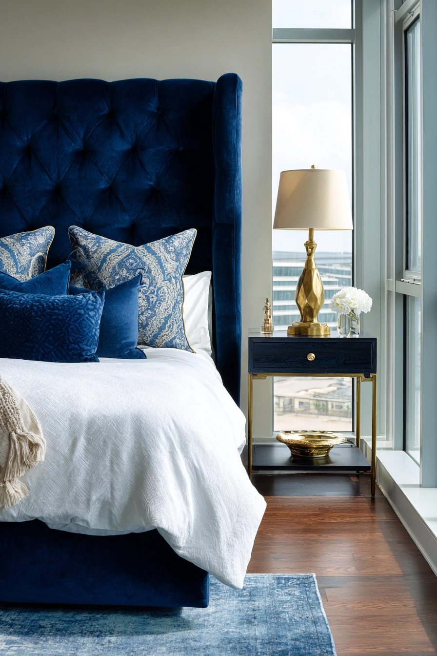 Cozy Blue Bedroom 19