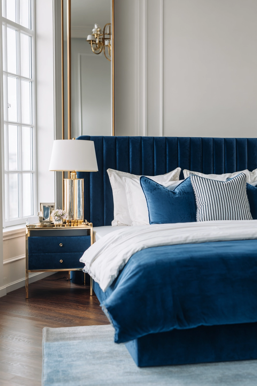 Cozy Blue Bedroom 20