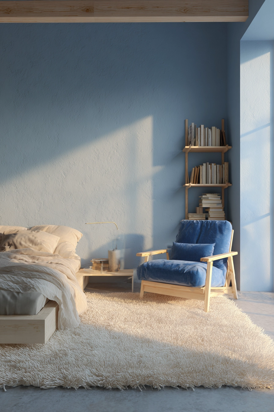 Cozy Blue Bedroom 6