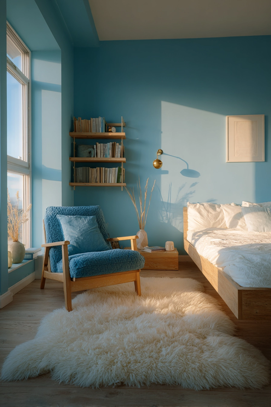 Cozy Blue Bedroom 7