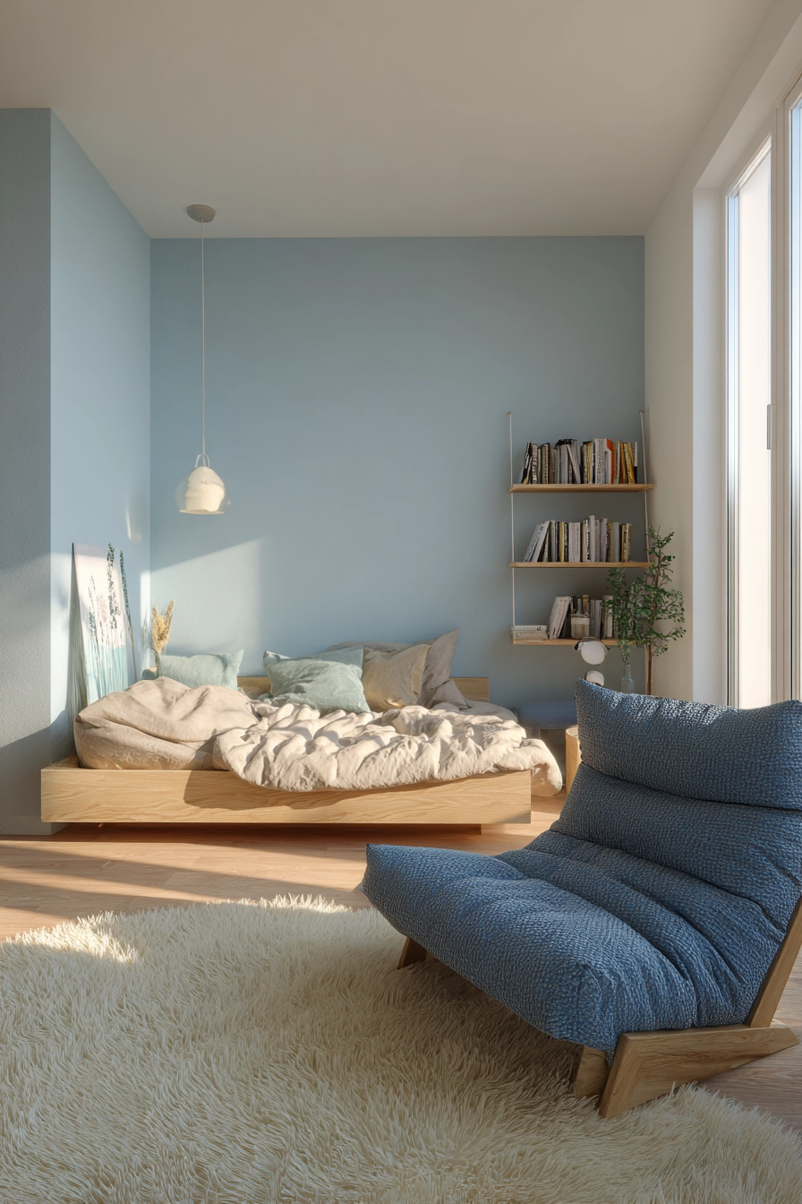 Cozy Blue Bedroom 8