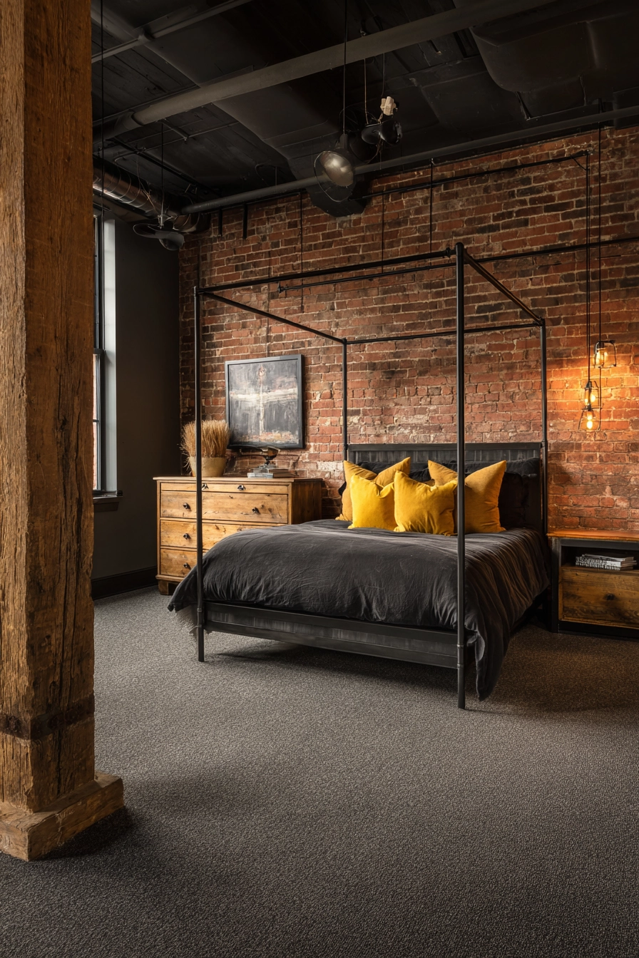 Dark Grey Carpet Bedroom 10