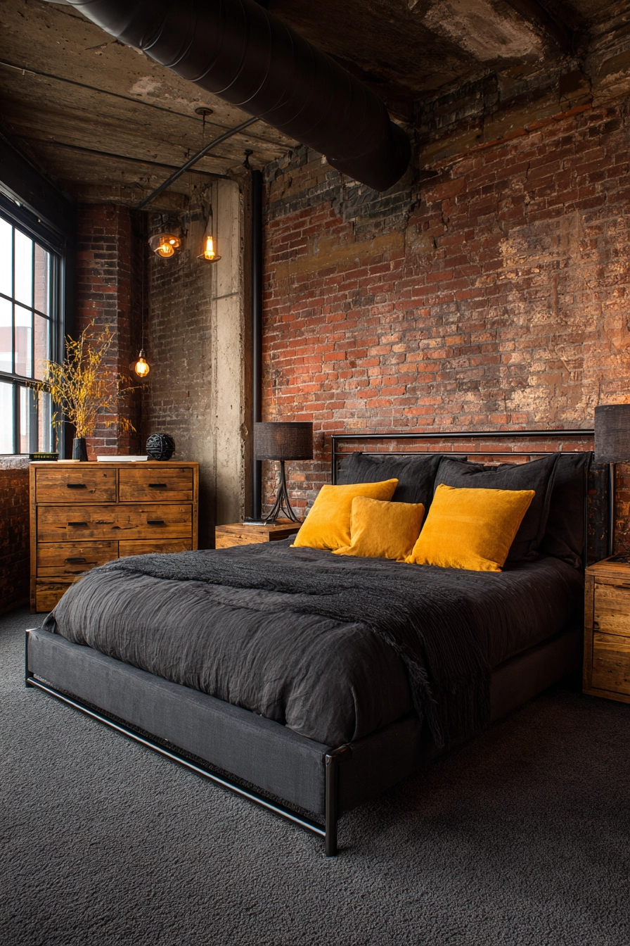 Dark Grey Carpet Bedroom 11