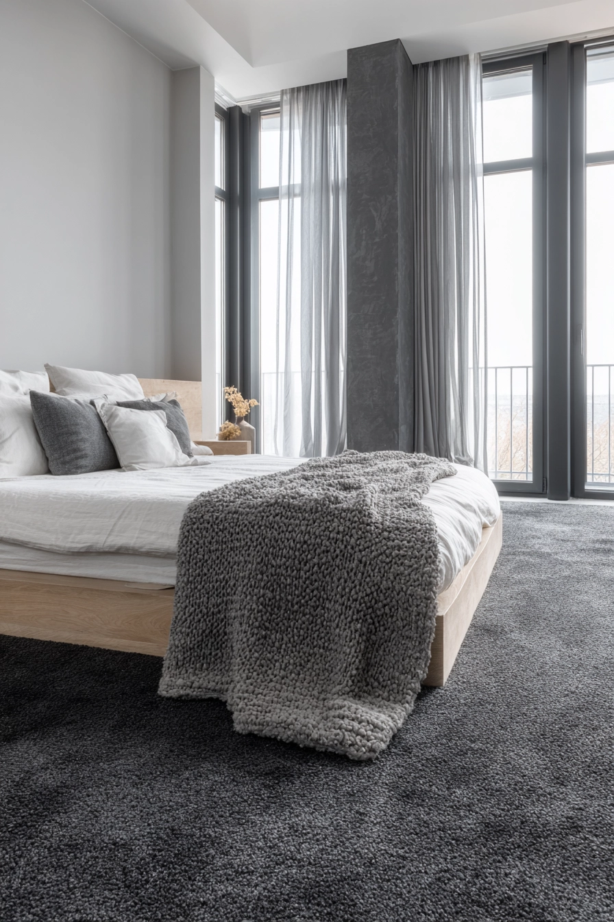 Dark Grey Carpet Bedroom 3