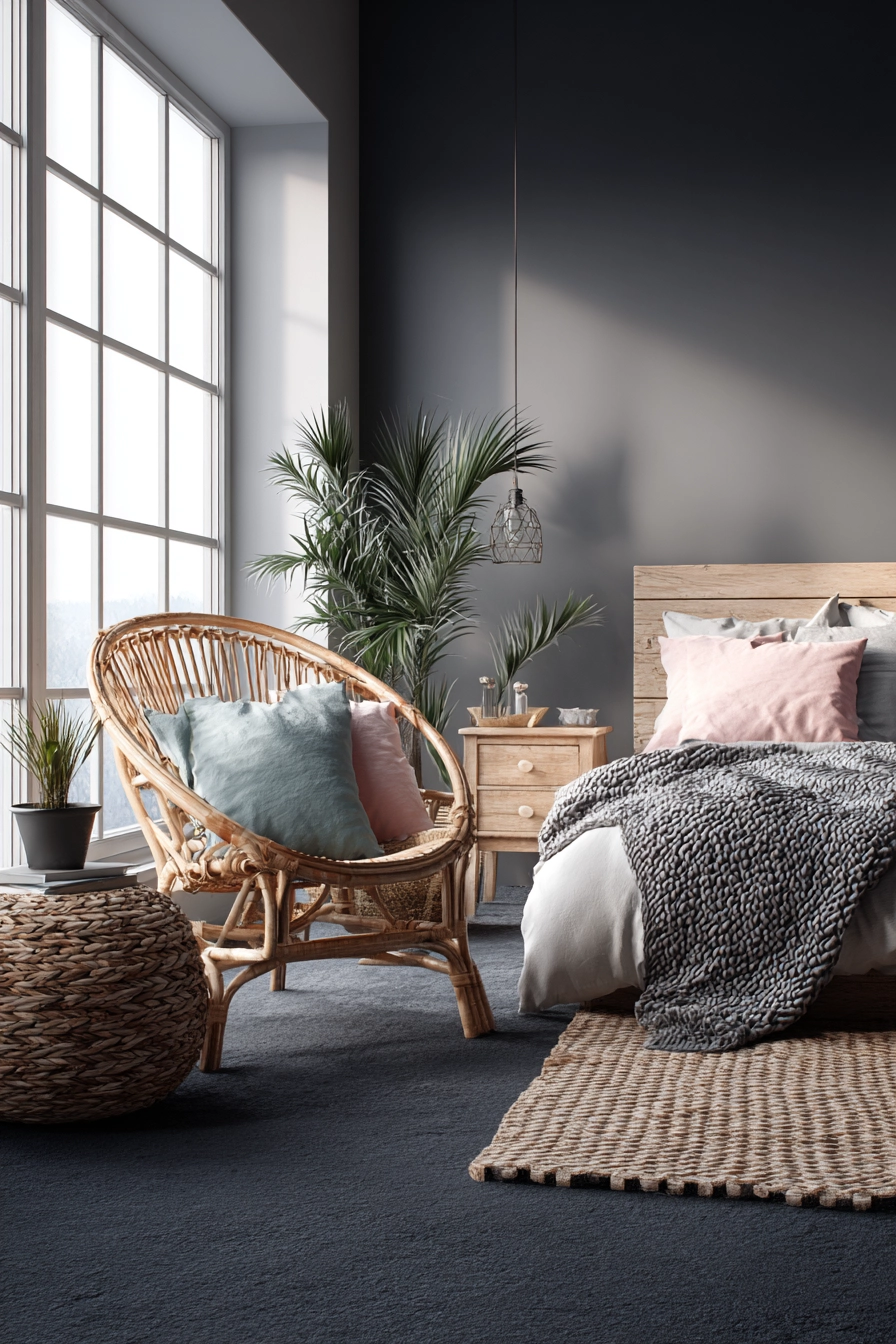 Dark Grey Carpet Bedroom 8