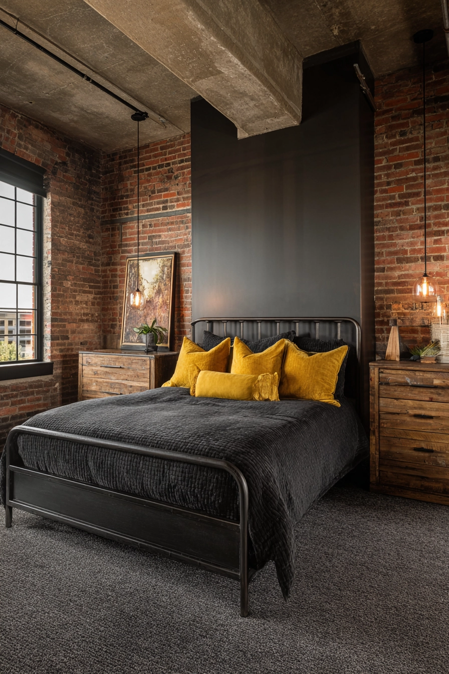 Dark Grey Carpet Bedroom 9