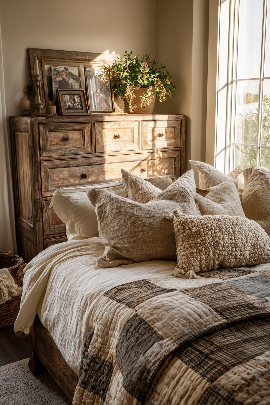 Eclectic Farmhouse Bedroom 10
