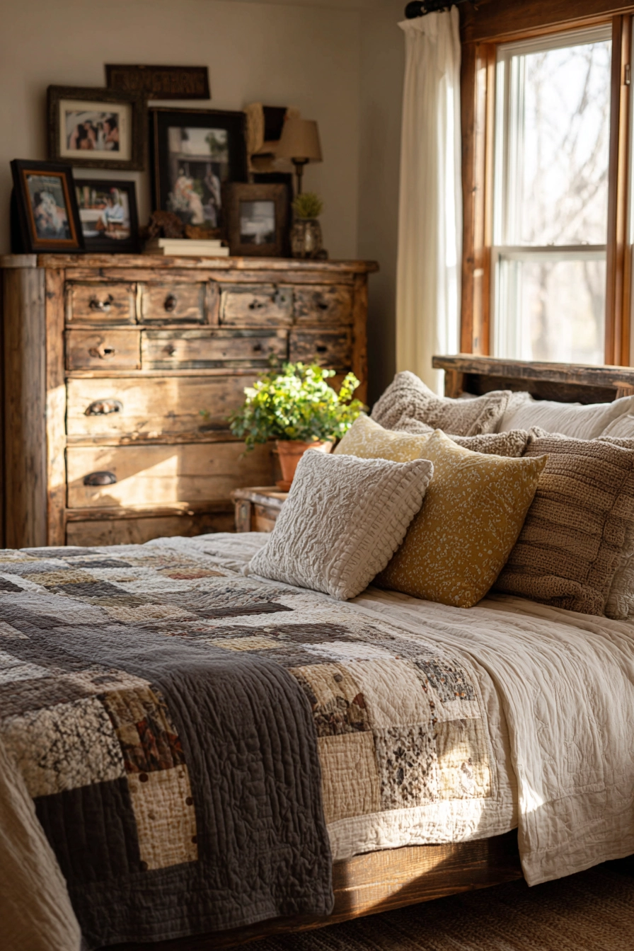Eclectic Farmhouse Bedroom 11