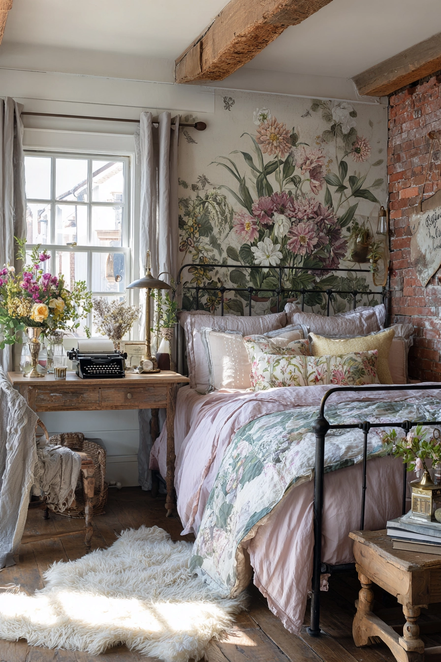 Eclectic Farmhouse Bedroom 18