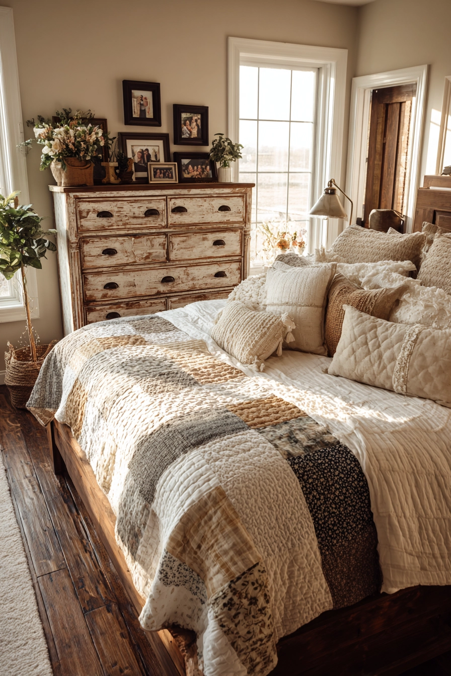Eclectic Farmhouse Bedroom 9