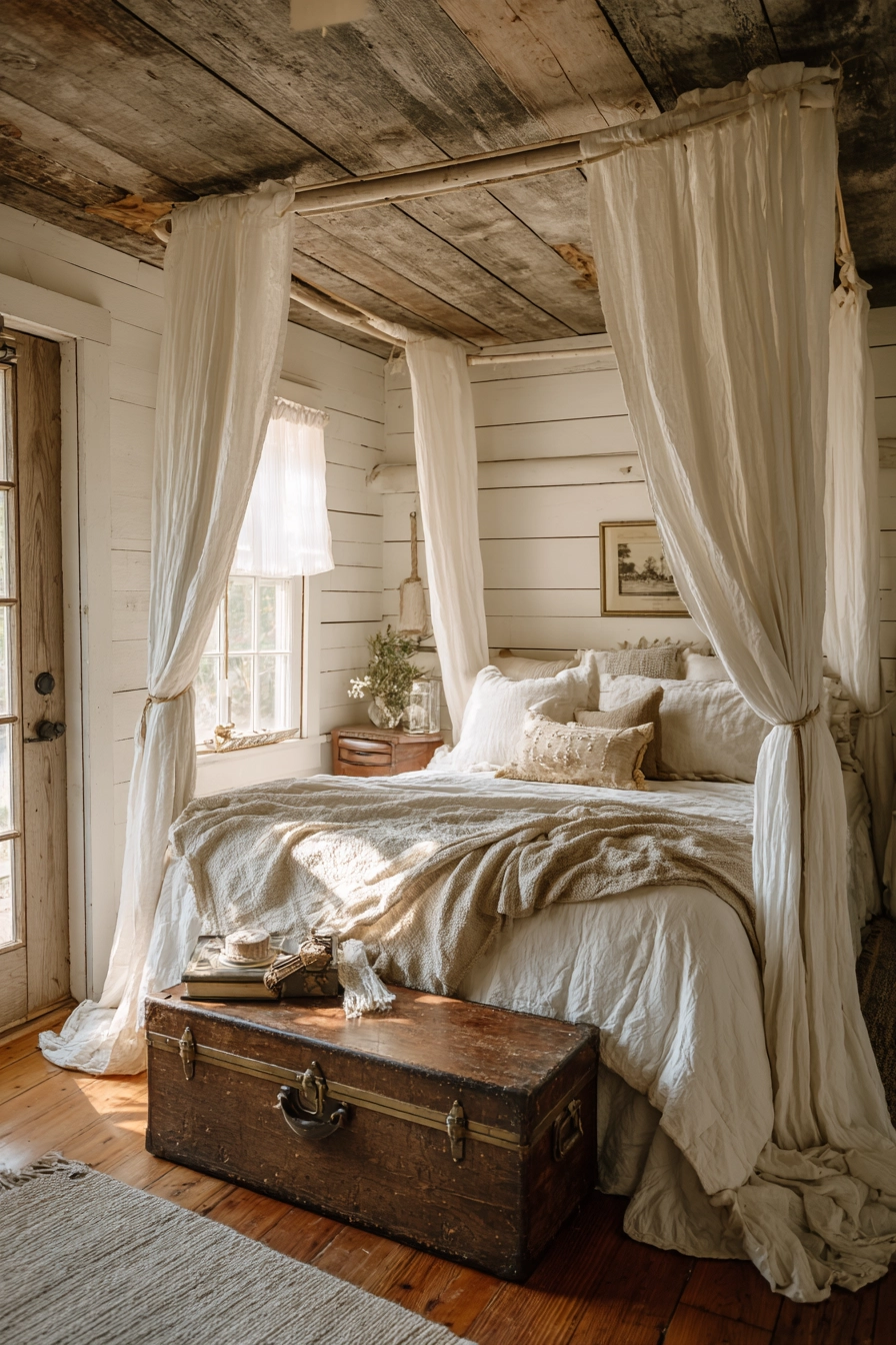 French Farmhouse Bedroom Ideas 16