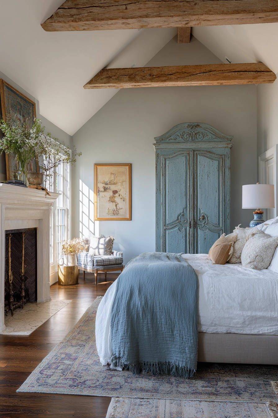 French Farmhouse Bedroom Ideas 19