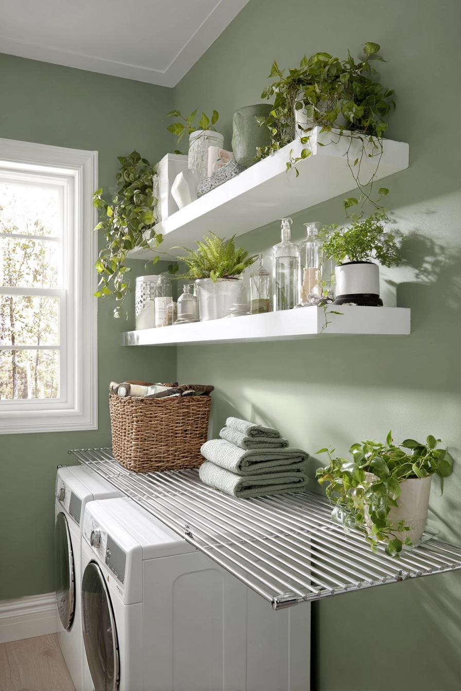 Laundry Room Hanging Ideas 13