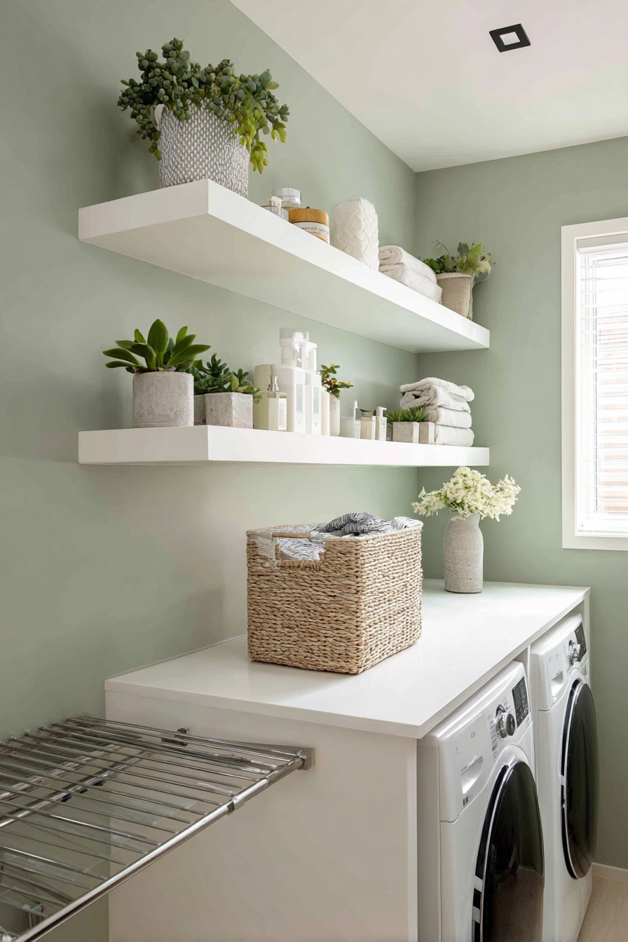 Laundry Room Hanging Ideas 14