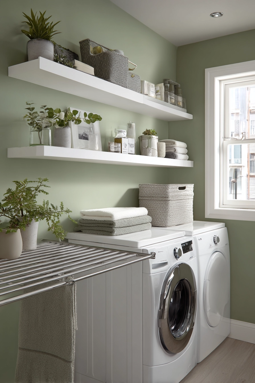 Laundry Room Hanging Ideas 16