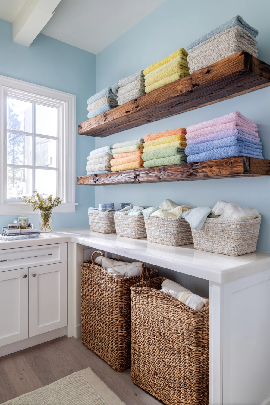 Laundry Room Hanging Ideas 3