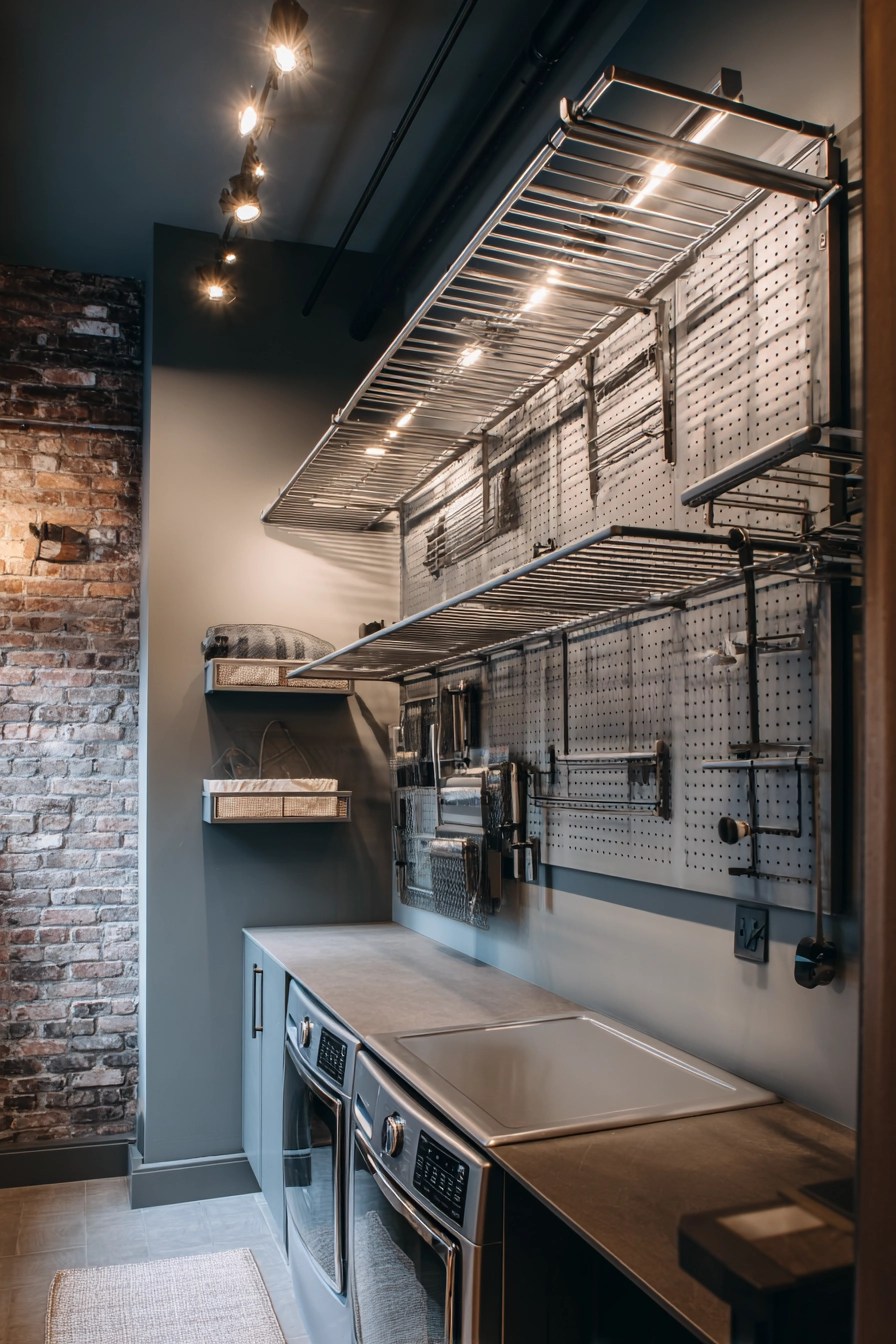 Laundry Room Hanging Ideas 6