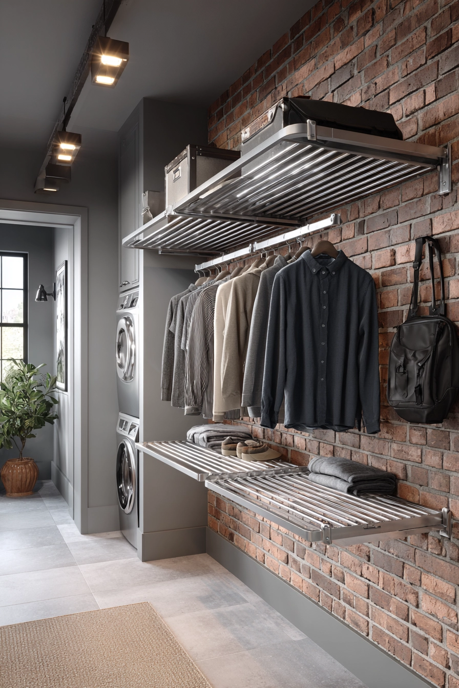 Laundry Room Hanging Ideas 7