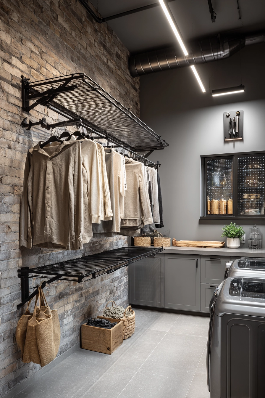 Laundry Room Hanging Ideas 8
