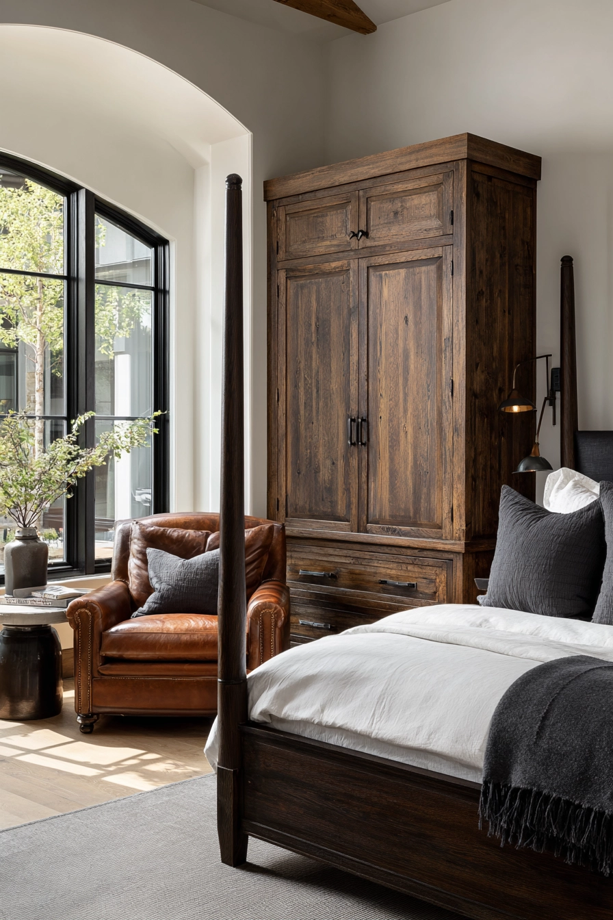 Masculine Farmhouse Bedroom 19