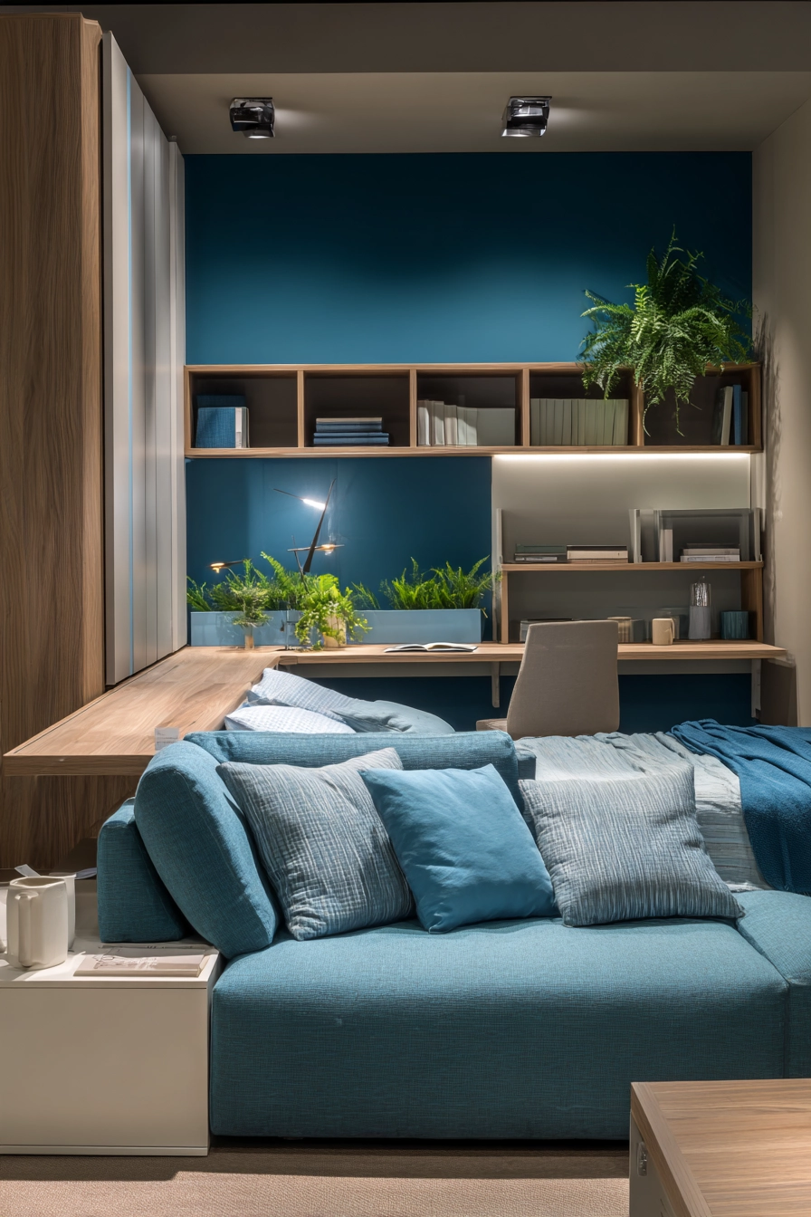 Office Bedroom Blue Combo 11