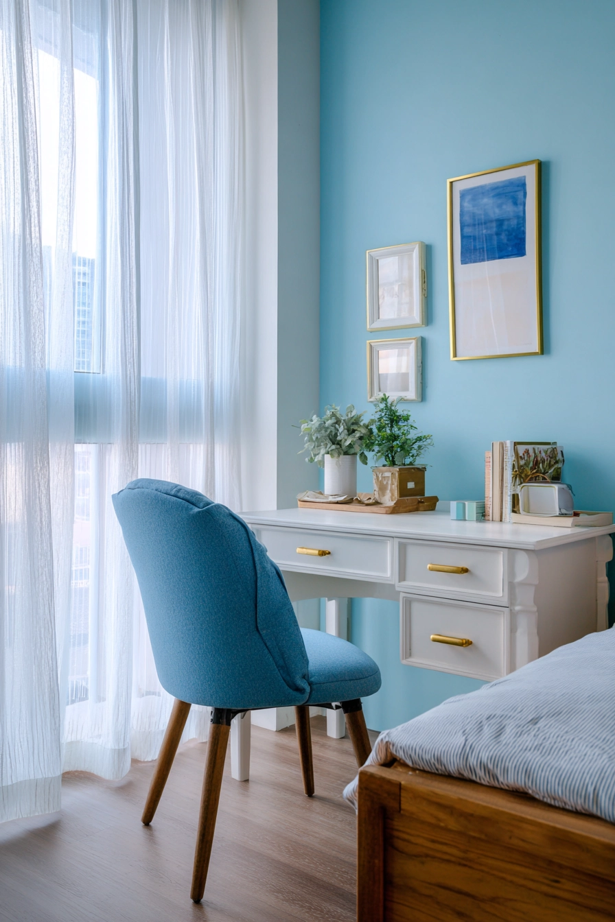 Office Bedroom Blue Combo 6