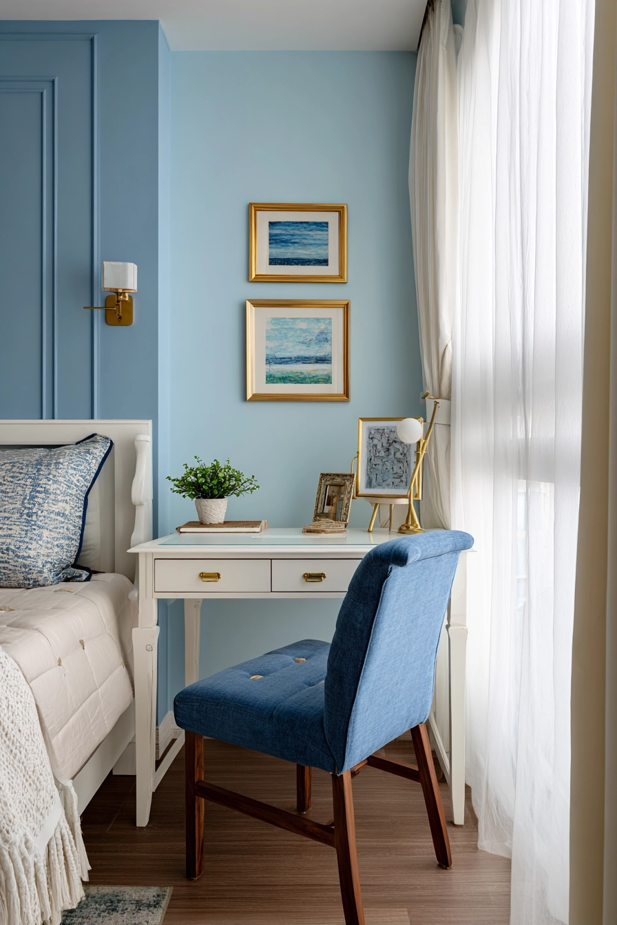 Office Bedroom Blue Combo 7