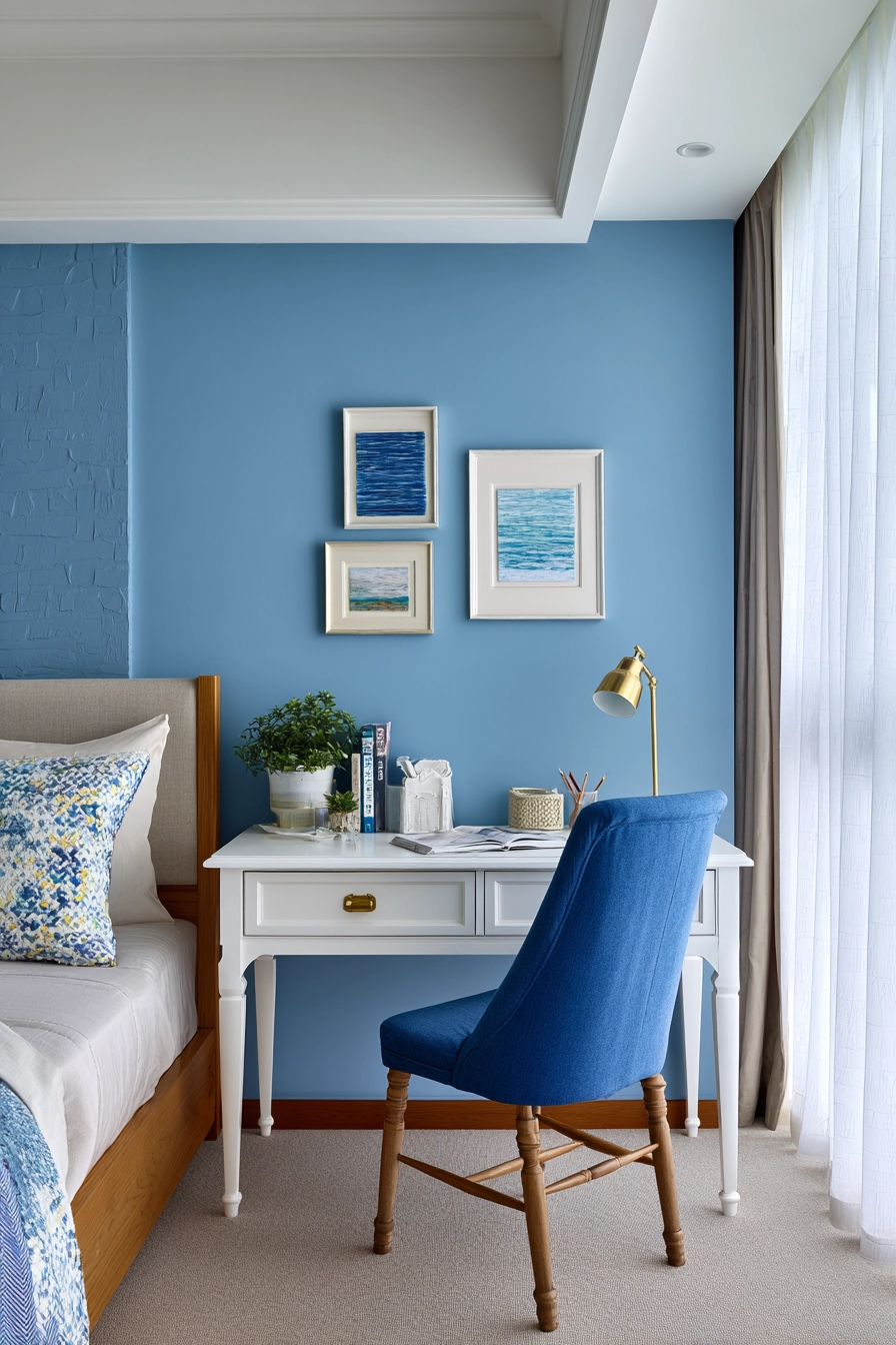 Office Bedroom Blue Combo 8