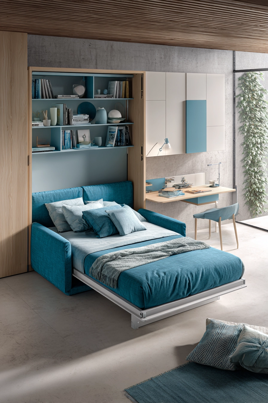 Office Bedroom Blue Combo 9