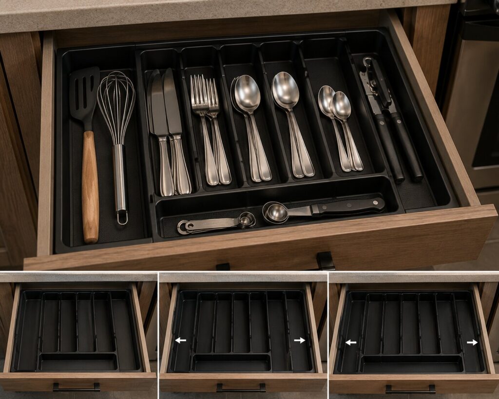Adjustable Cutlery Tray