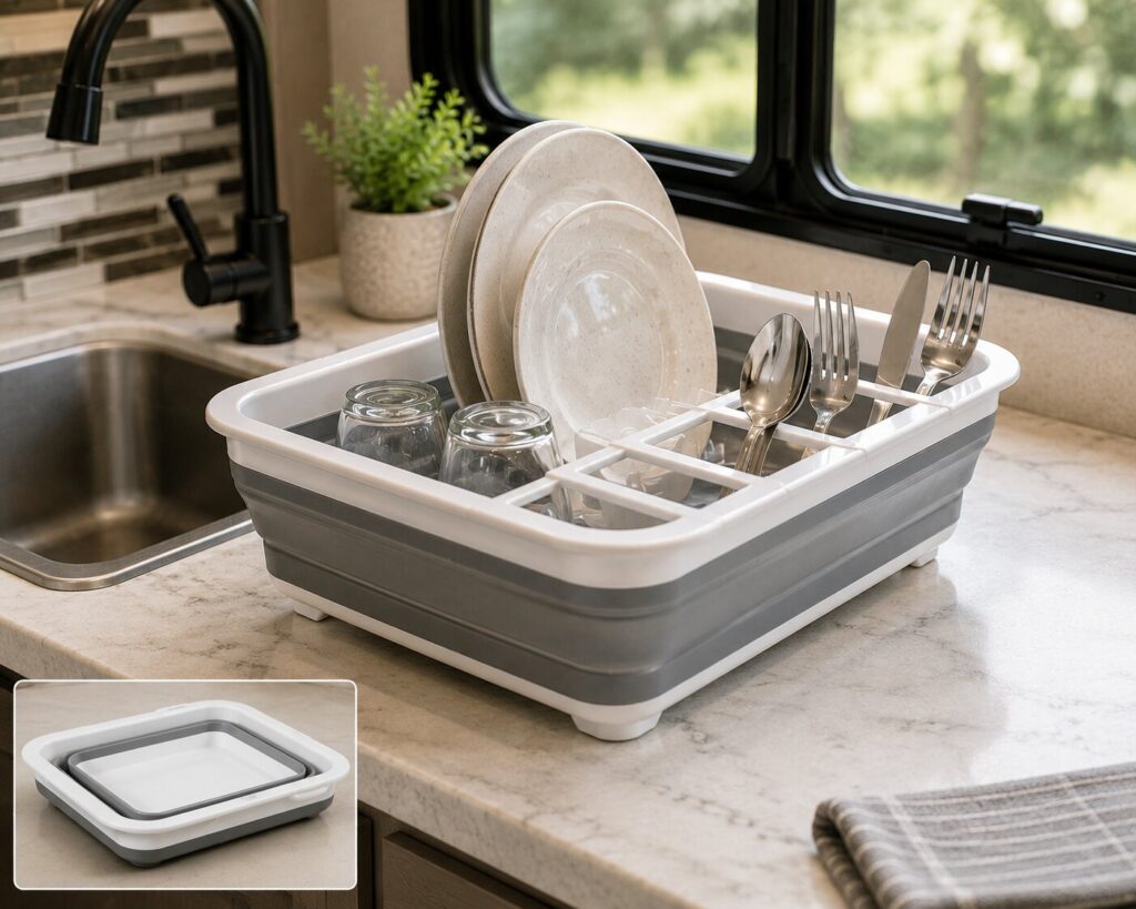 Compact Dish Drying Rack