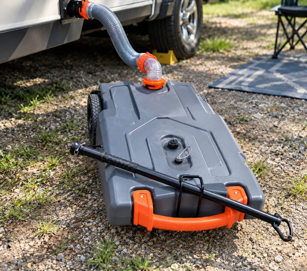 Portable RV waste tank
