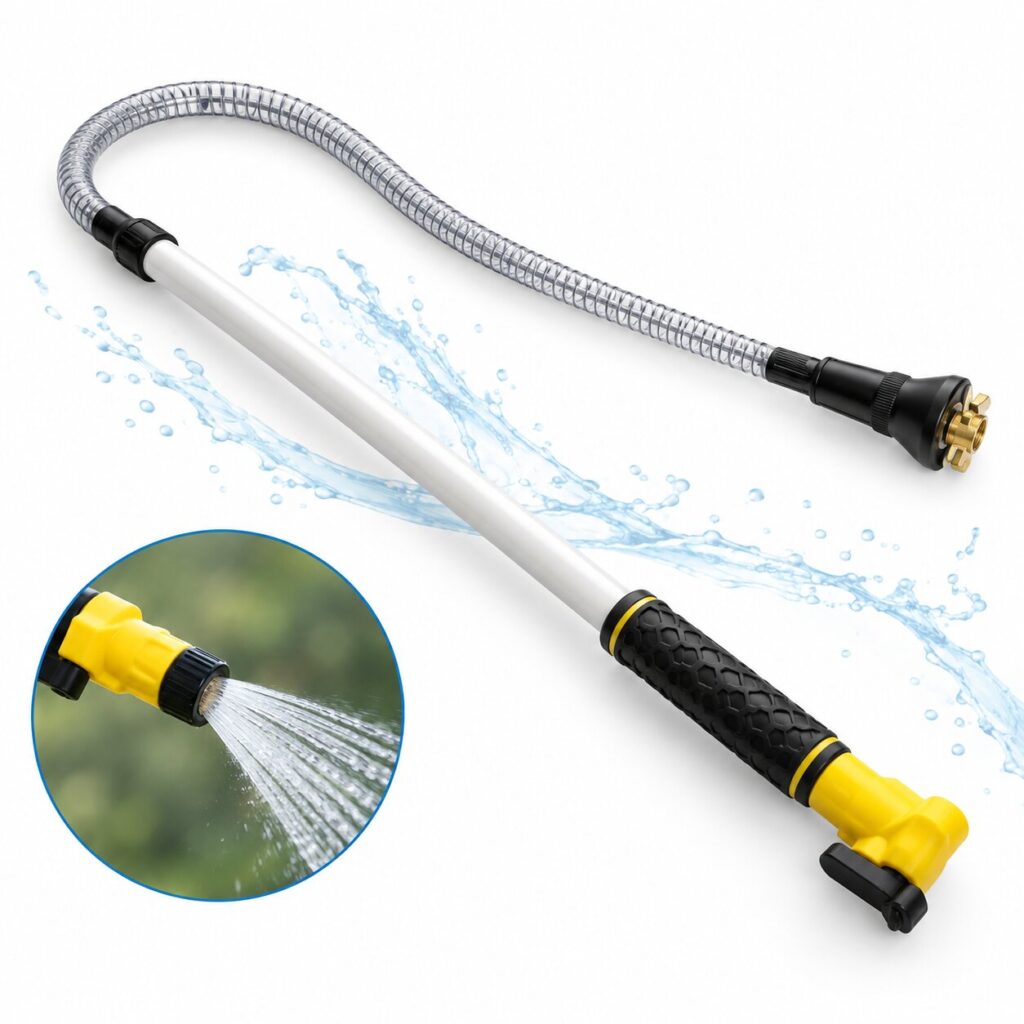 RV holding tank cleaning wand